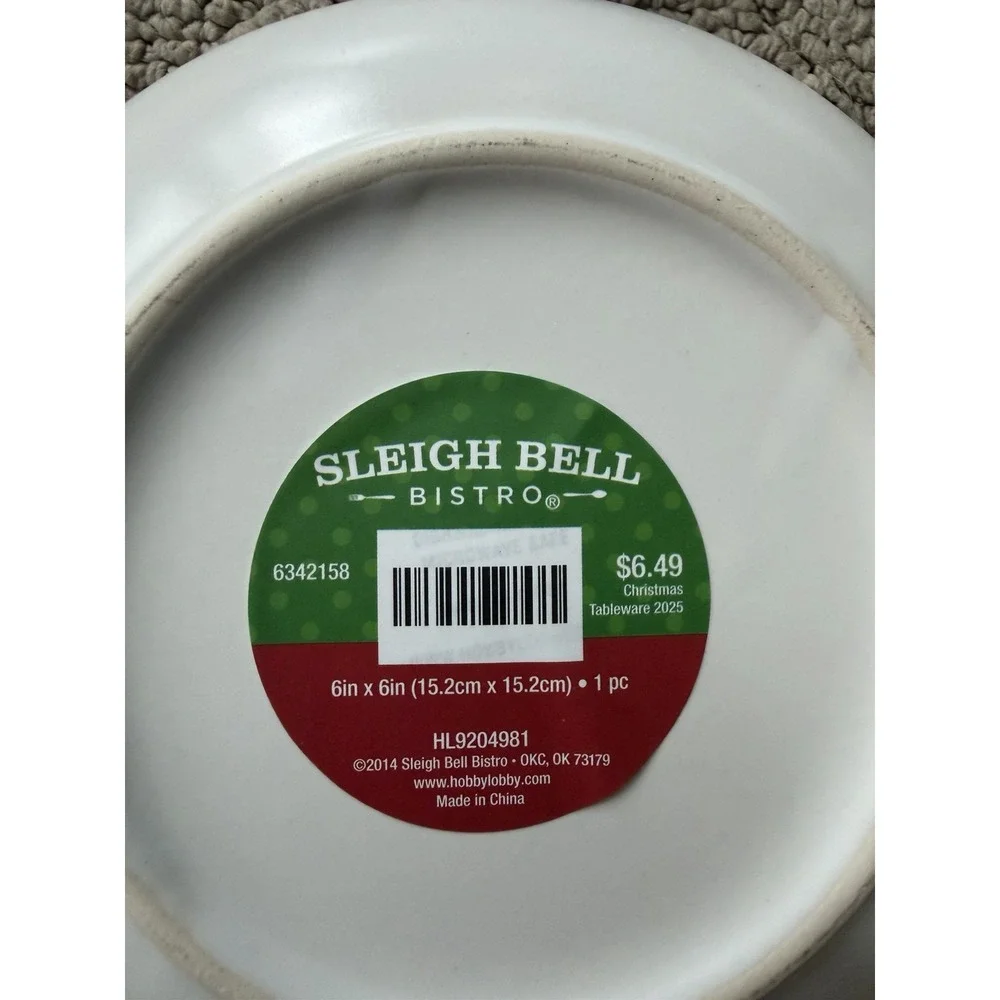4 I WOOF YOU A MERRY CHRISTMAS Appetizer Plates 6